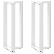 Noge za barski stol T-oblika 2 kom Bijele 40x35x(100-101) cm Čelik