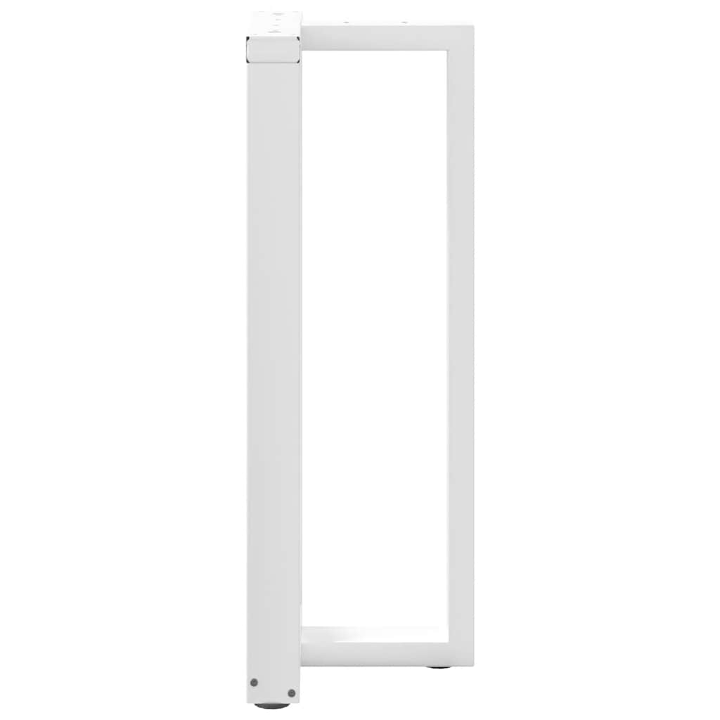 Noge za barski stol T-oblika 2 kom Bijele 50x35x(100-101) cm Čelik