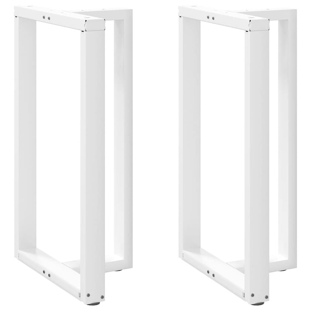 Noge za barski stol T-oblika 2 kom Bijele 60x35x(100-101) cm Čelik