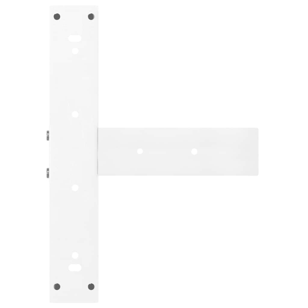 Noge za barski stol T-oblika 2 kom Bijele 40x35x(110-111) cm Čelik