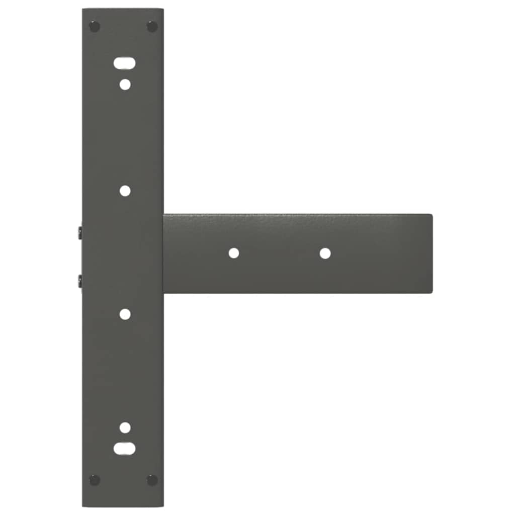 Noge za barski stol T-oblika 2 kom antracit 40x35x(110-111) cm čelik