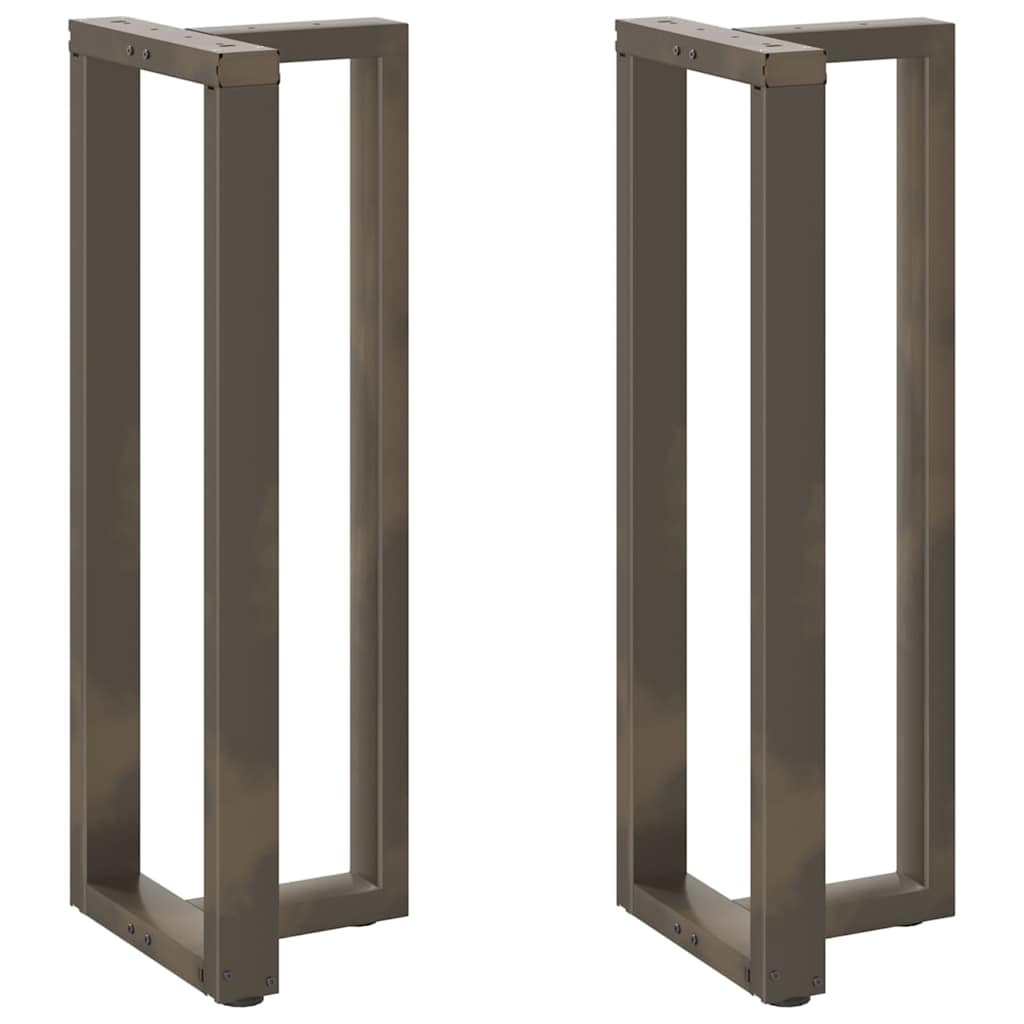 Noge za barski stol T-oblika 2 kom Crne 40x35x(110-111) cm Čelik