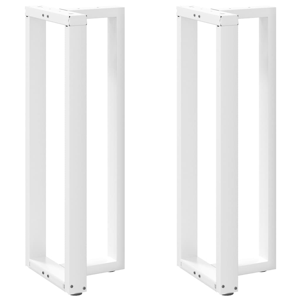 Noge za barski stol T-oblika 2 kom Bijele 50x35x(110-111) cm Čelik