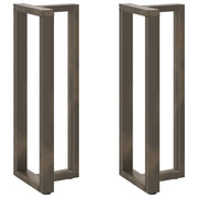 Noge za barski stol T-oblika 2 kom Crne 50x35x(110-111) cm Čelik
