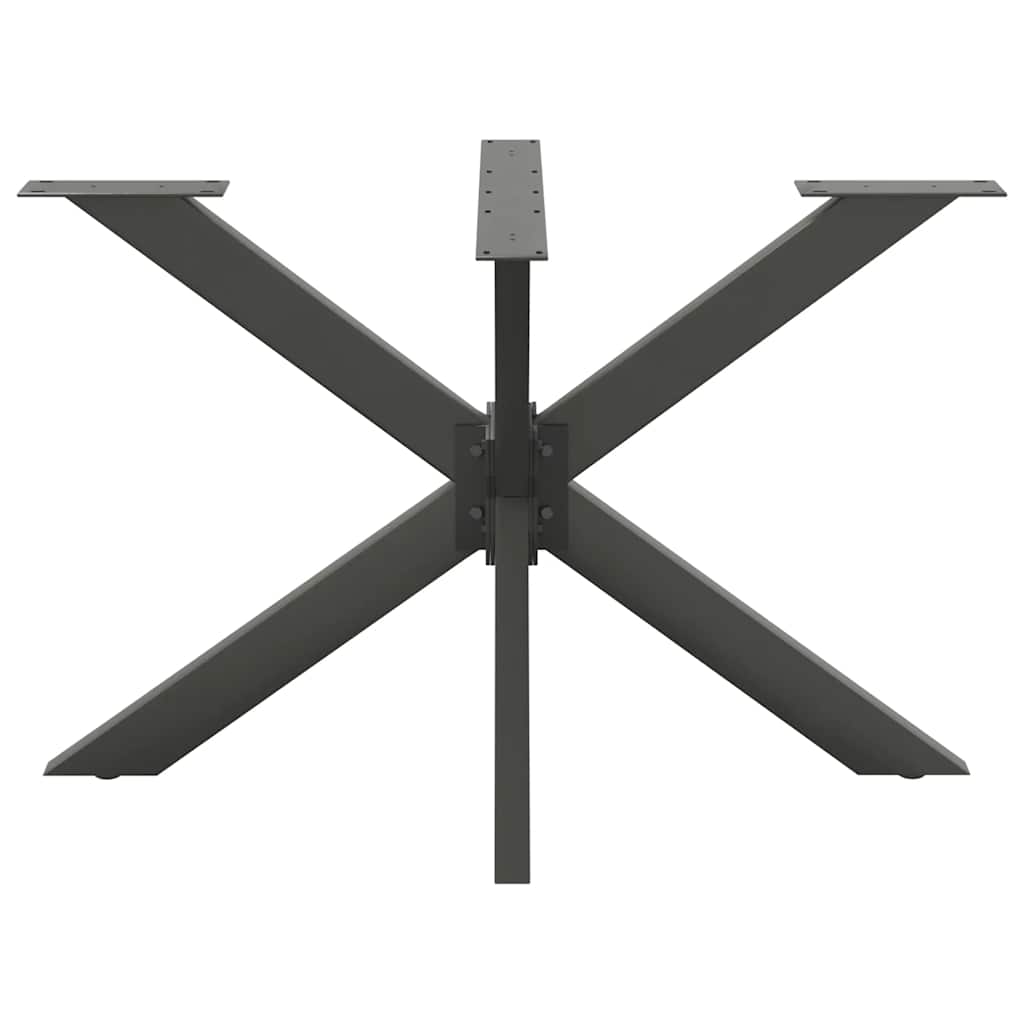 Noge blagovaonskog stola u obliku pauka antracit 120x68x(72-73) cm čelik