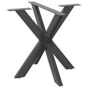 Noge blagovaonskog stola u obliku pauka antracit 85x85x(72-73) cm čelik