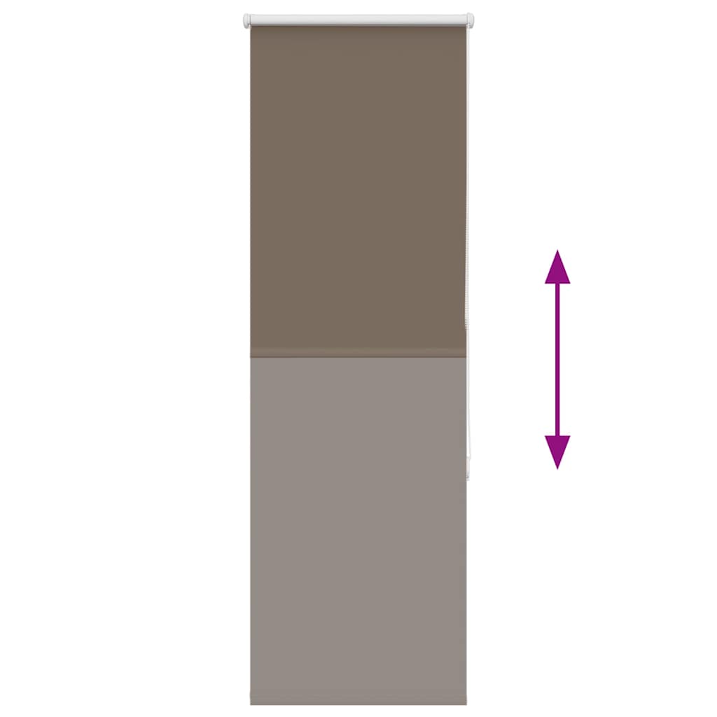 Rolo zavjesa za zamračivanje boje kave 40x130 cm Širina tkanine 35,7 cm Poliester