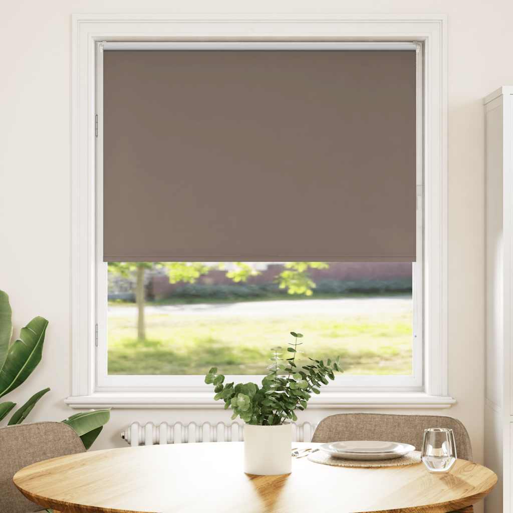 Rolo zavjesa za zamračivanje boje kave 90x130 cm Širina tkanine 85,7 cm Poliester