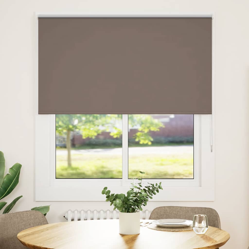 Rolo zavjesa za zamračivanje boje kave 130x175 cm Širina tkanine 126,6 cm Poliester
