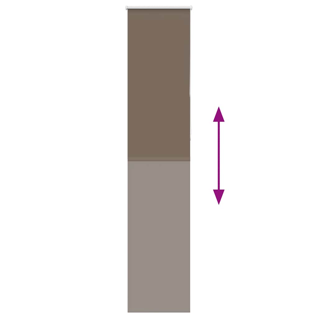 Rolo zavjesa za zamračivanje boje kave 40x210 cm Širina tkanine 35,7 cm Poliester