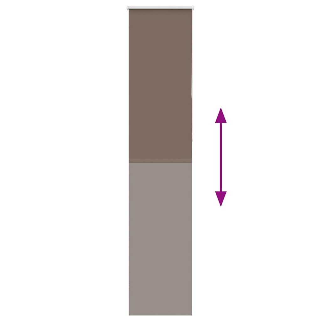 Rolo zavjesa za zamračivanje boje kave 50x210 cm Širina tkanine 45,7 cm Poliester