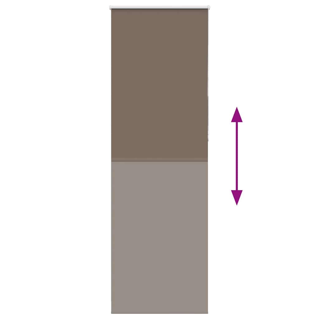 Rolo zavjesa za zamračivanje boje kave 70x210 cm Širina tkanine 65,7 cm Poliester