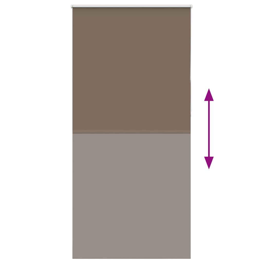 Rolo zavjesa za zamračivanje boje kave 105x210 cm Širina tkanine 100,7 cm Poliester