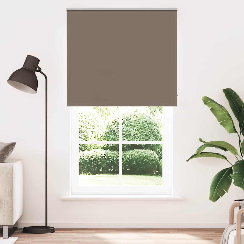 Rolo zavjesa za zamračivanje boje kave 130x210 cm Širina tkanine 126,6 cm Poliester