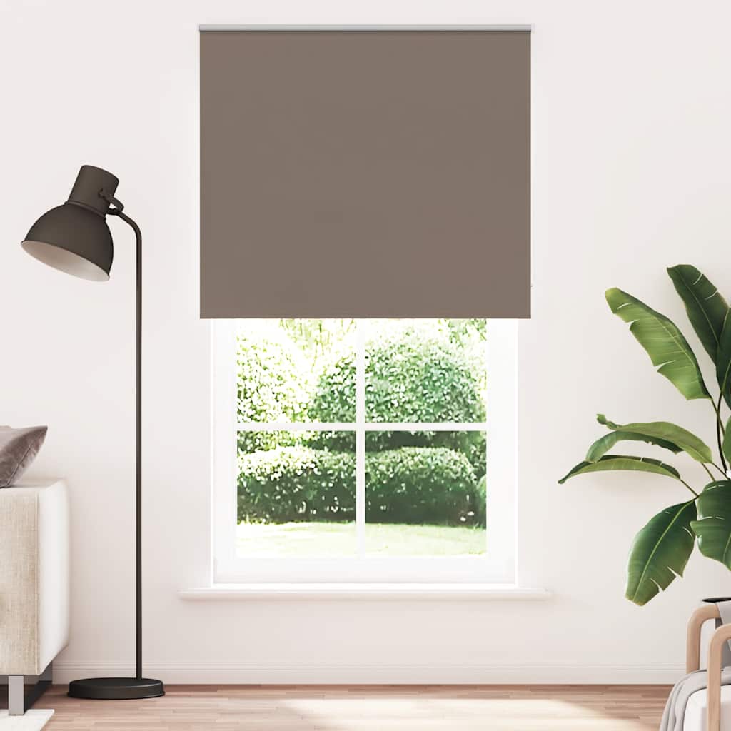 Rolo zavjesa za zamračivanje boje kave 125x230 cm Širina tkanine 121,6 cm Poliester