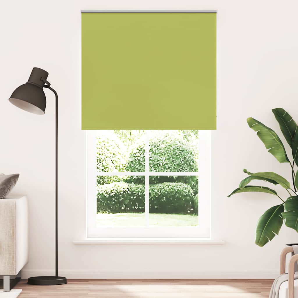 Rolo zavjesa za zamračivanje, zeleno lišće, 130x230 cm, širina tkanine 126,6 cm, poliester