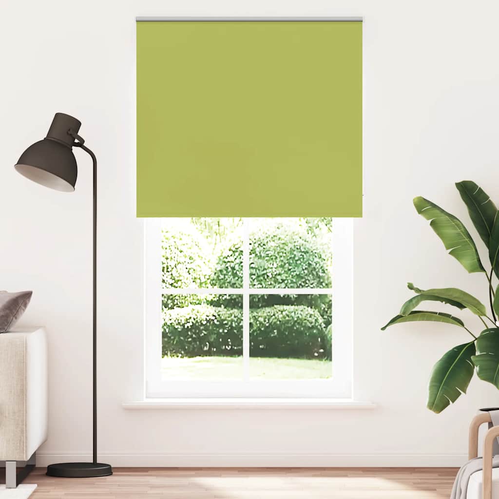 Rolo zavjesa za zamračivanje, zeleno lišće, 140x230 cm, širina tkanine 136,6 cm, poliester