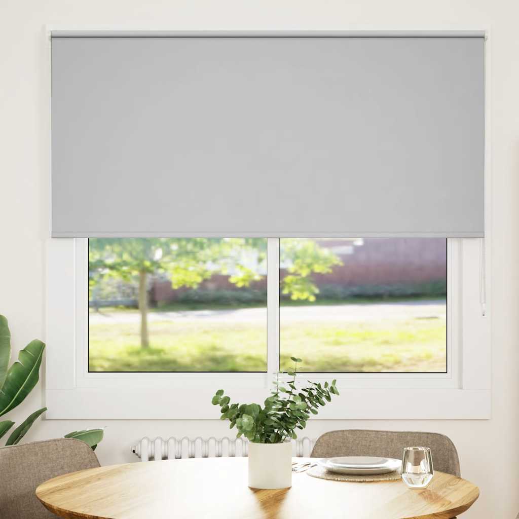 Rolo zavjesa Blackout svijetlo siva 145x130 cm Širina tkanine