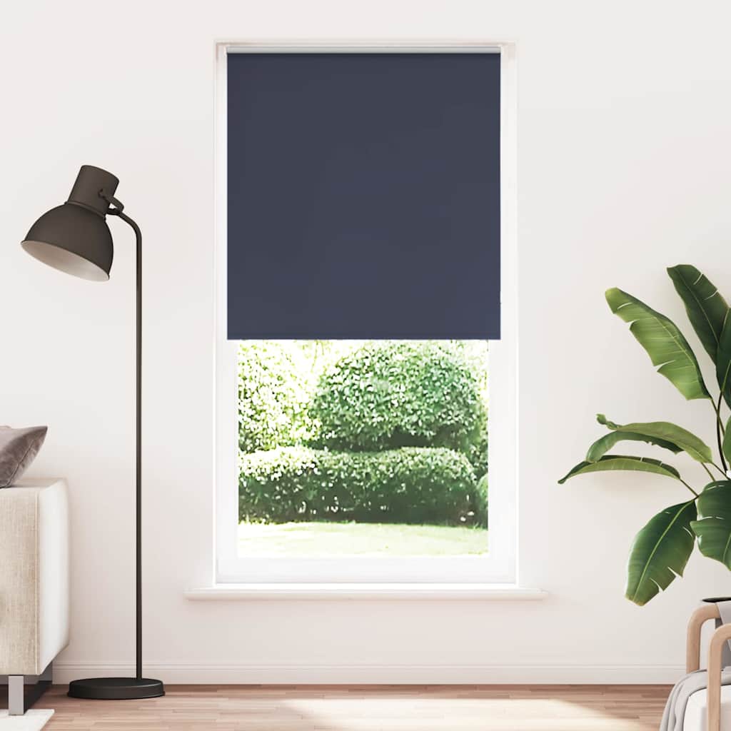 Rolo zavjesa za zamračivanje, mornarska, 115x230 cm, širina tkanine 110,7 cm, poliester