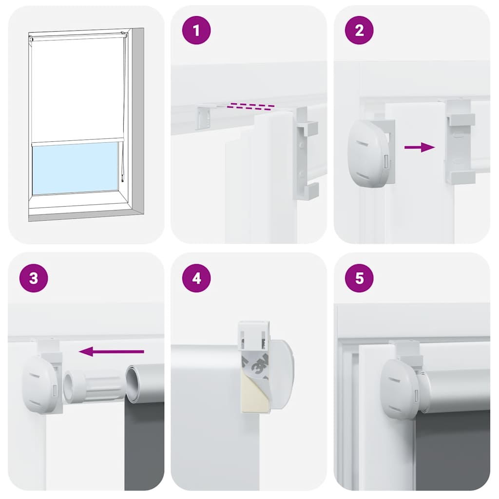 Rolo zavjesa prljavobijeli 40x210 cm Širina tkanine 35,7 cm