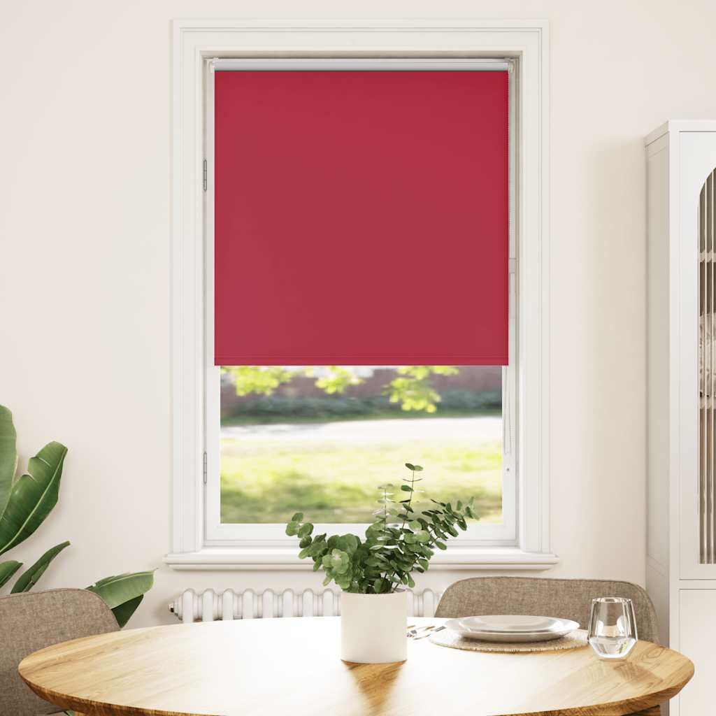 Rolo zavjesa za zamračivanje crvena 80x150 cm Širina tkanine 75,7 cm Poliester
