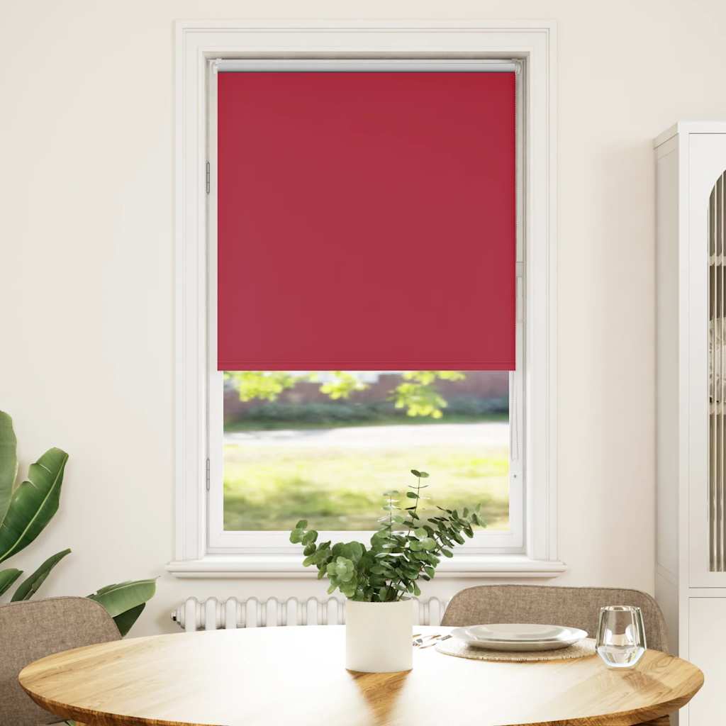 Rolo zavjesa za zamračivanje crvena 85x150 cm Širina tkanine 80,7 cm Poliester