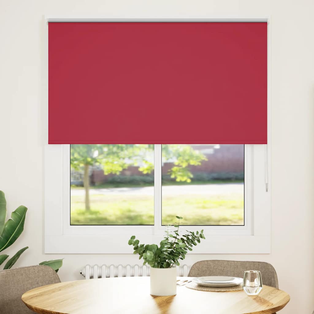 Rolo zavjesa za zamračivanje crvena 125x175 cm Širina tkanine 121,6 cm Poliester
