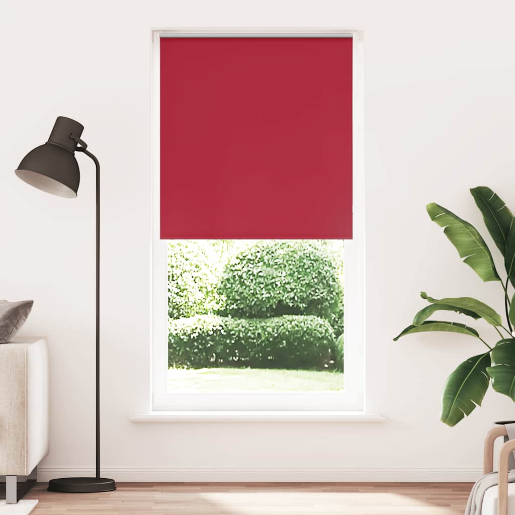 Rolo zavjesa za zamračivanje crvena 105x210 cm Širina tkanine 100,7 cm Poliester