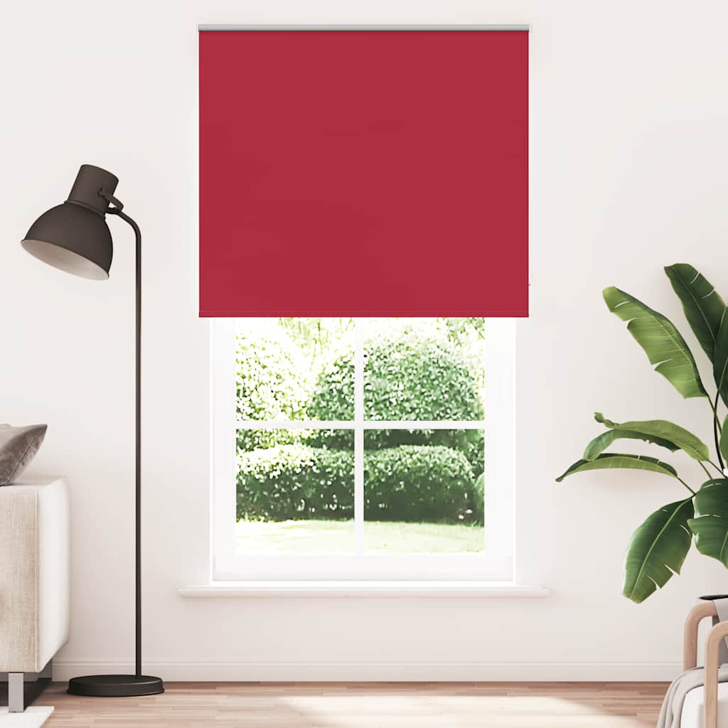 Rolo zavjesa za zamračivanje crvena 135x210 cm Širina tkanine 131,6 cm Poliester