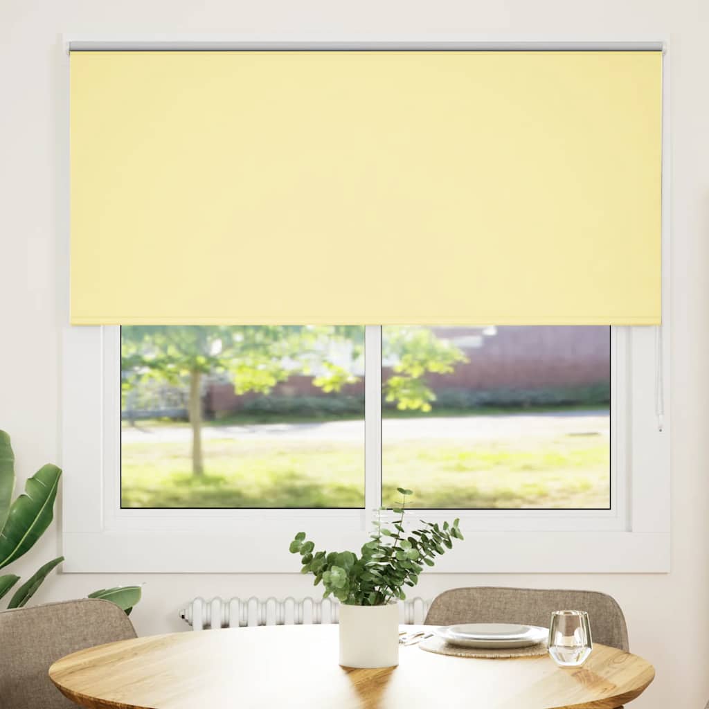 Rolo zavjesa za zamračivanje žuta 145x130 cm širina tkanine 141,6 cm poliester