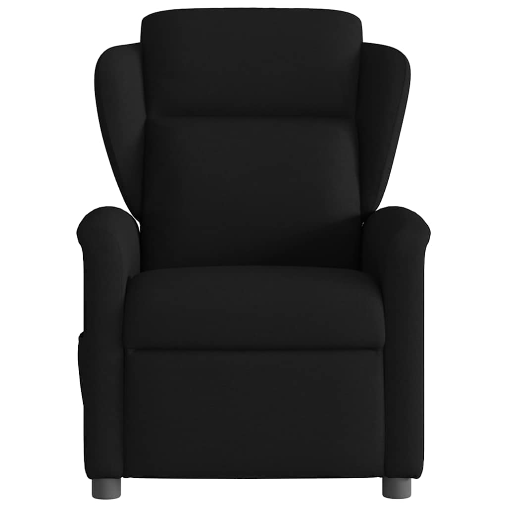 Naslonjač od tkanine crni