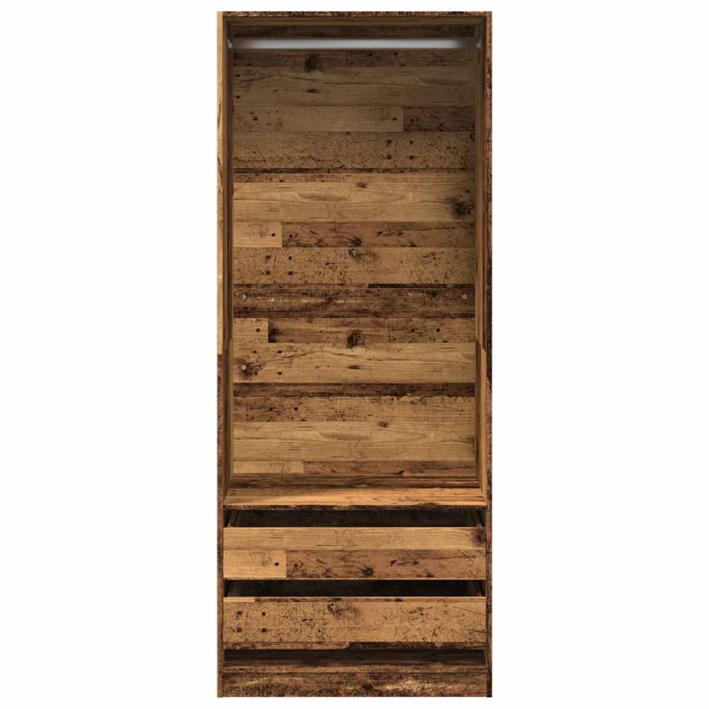 Ormar boja staro drvo 80 x 50 x 200 cm od konstruiranog drva