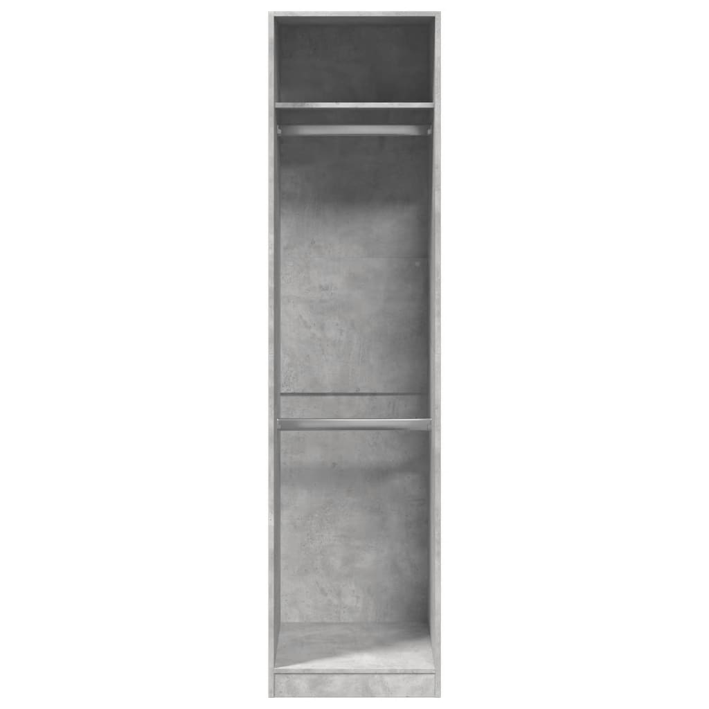 Ormar siva boja betona 50 x 50 x 200 cm od konstruiranog drva