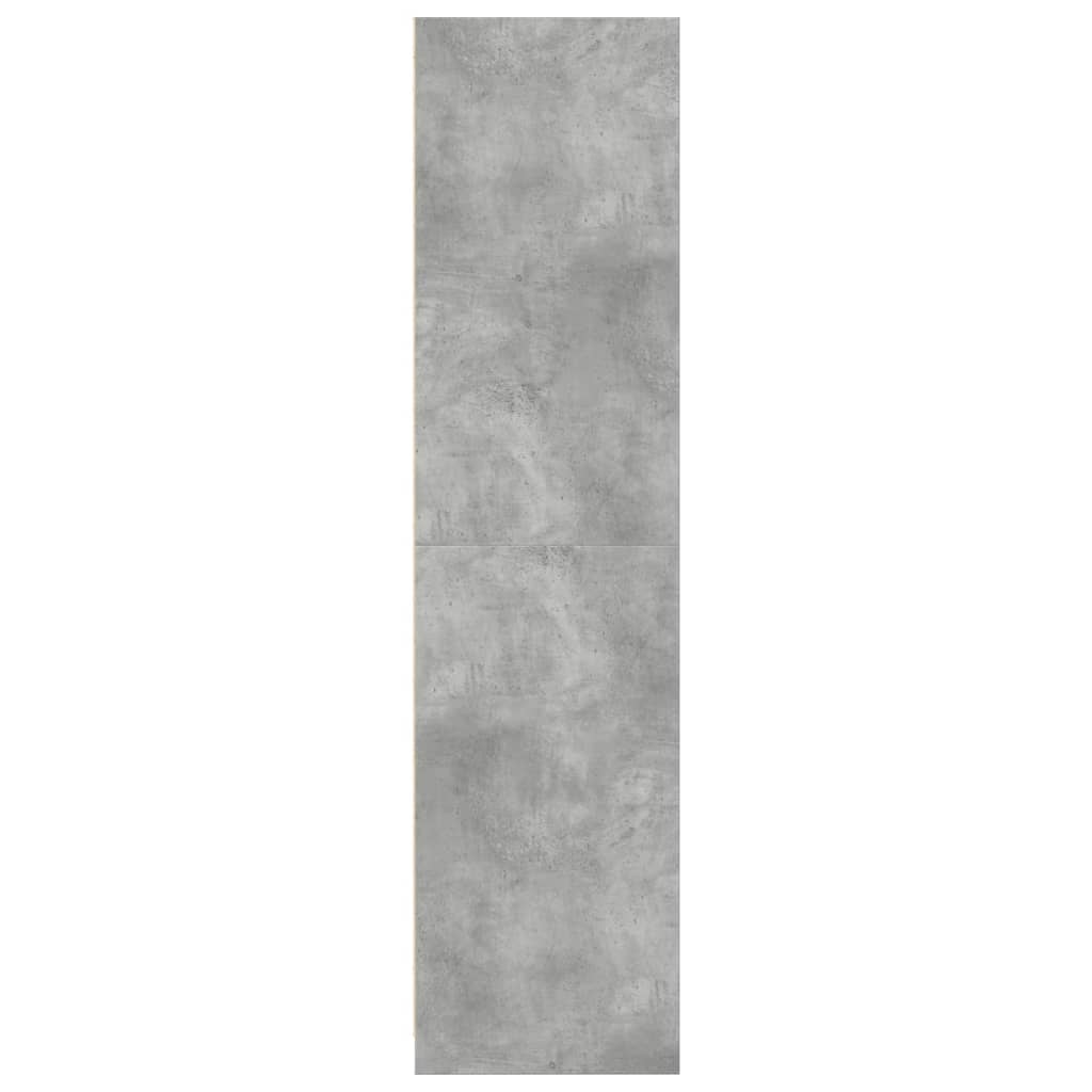Ormar siva boja betona 50 x 50 x 200 cm od konstruiranog drva