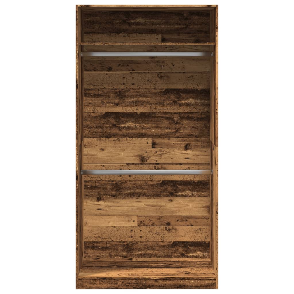 Ormar boja staro drvo 100 x 50 x 200 cm od konstruiranog drva