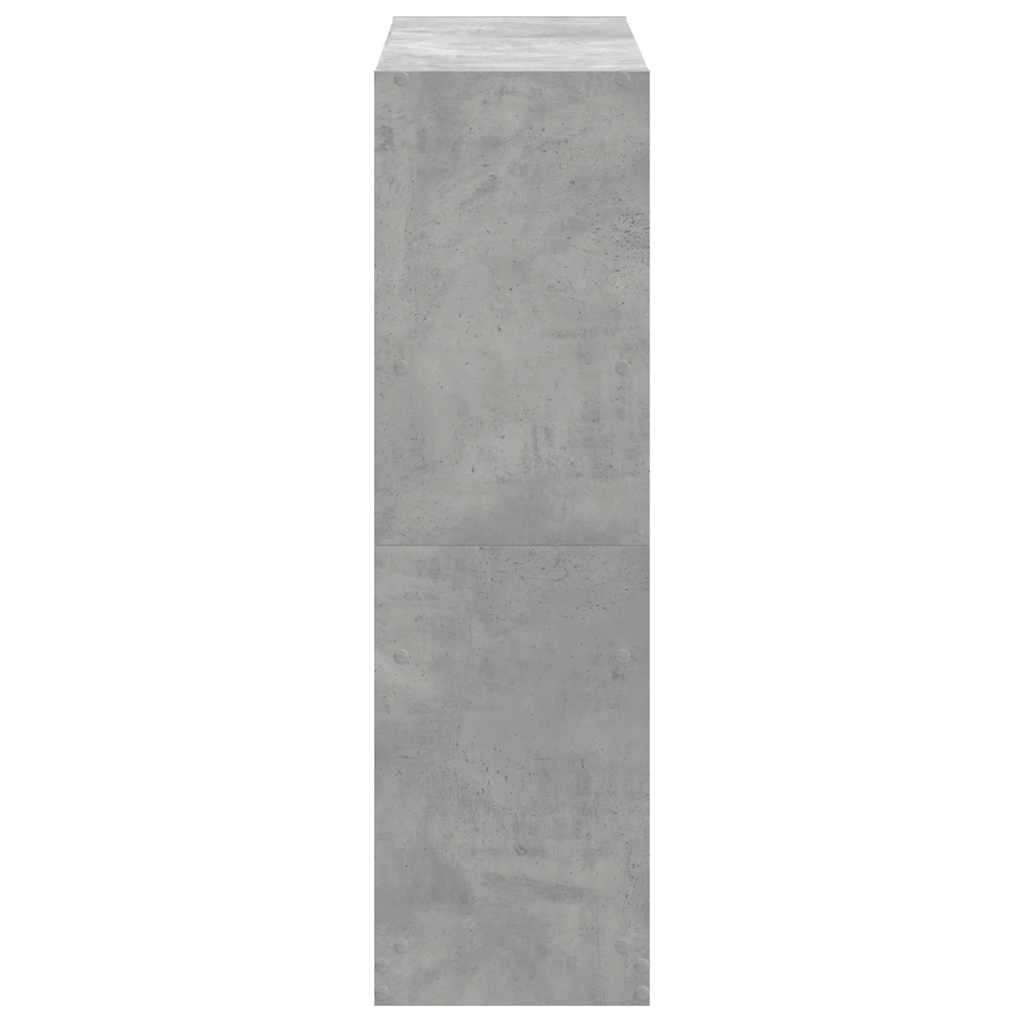 Regal za knjige boja betona 102 x 32 x 108 cm konstruirano drvo
