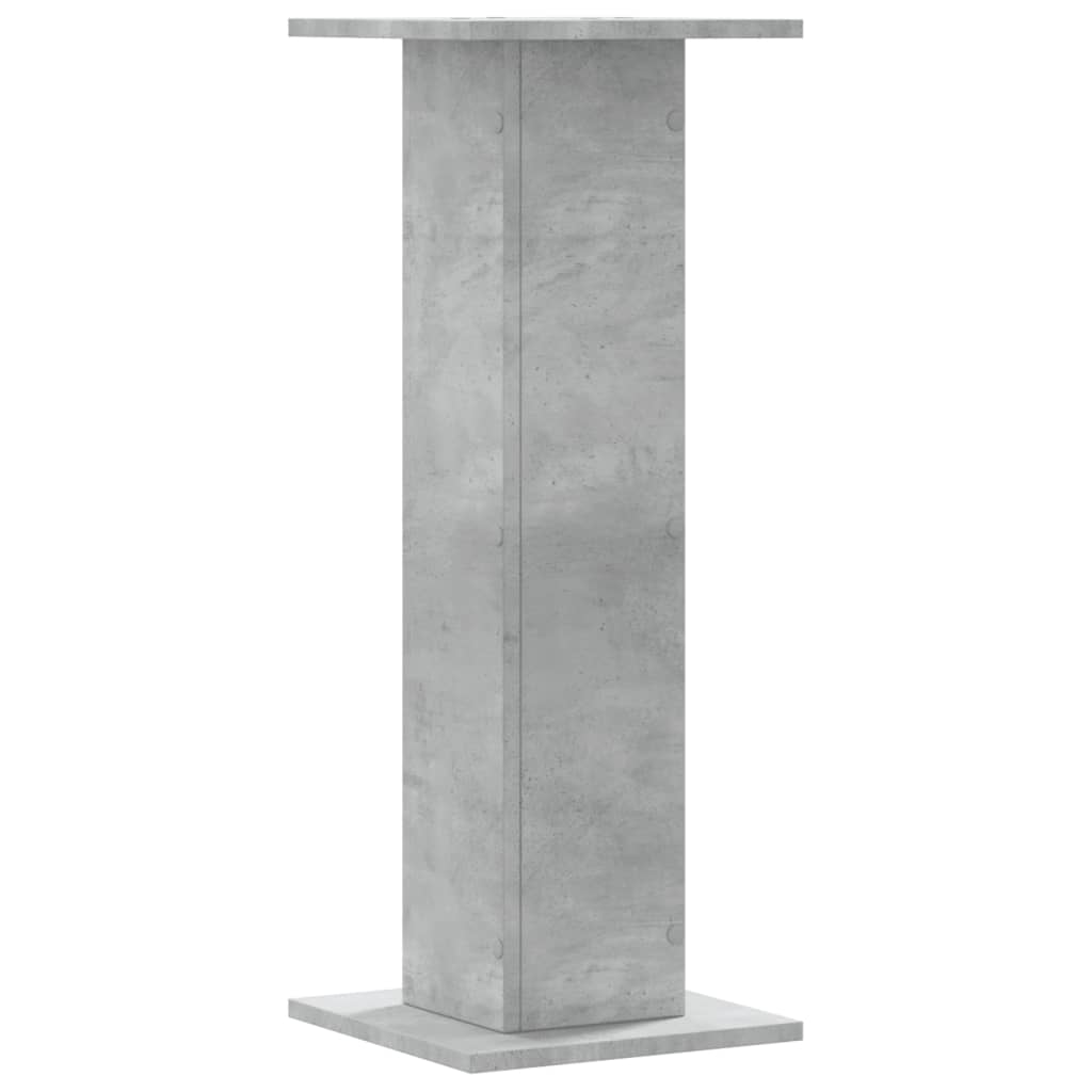 Stalci za biljke 2 kom siva boja betona 30x30x80 cm drveni