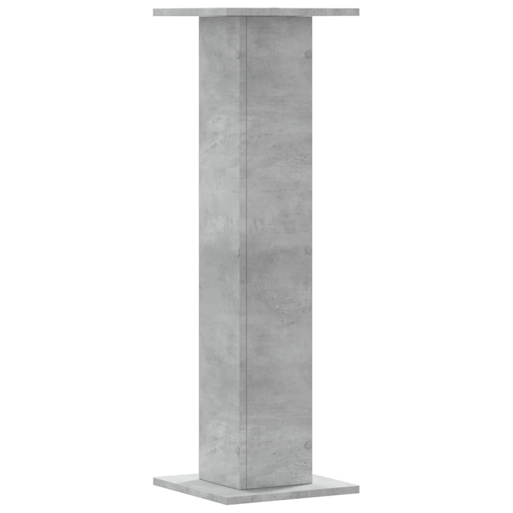 Stalci za biljke 2 kom siva boja betona 30 x 30 x 95 cm drveni