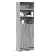 Visoka komoda LED boja hrasta 69x32,5x200 cm konstruirano drvo