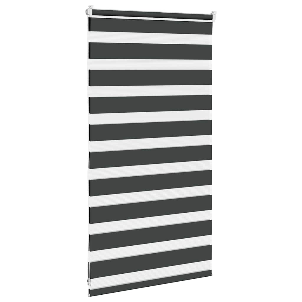 Zavjesa zebra crna 90x100 cm širina tkanine 85,9 cm poliester
