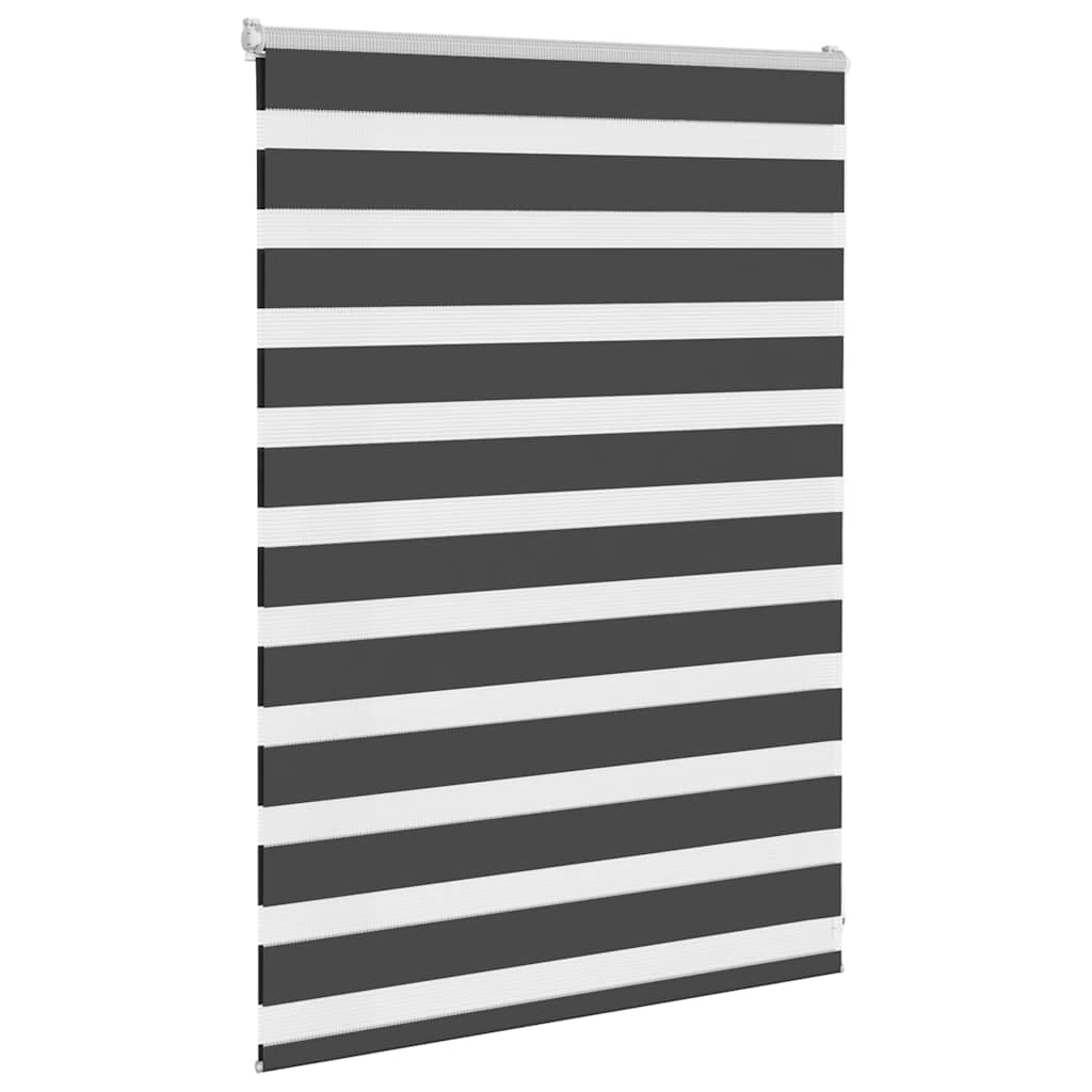 Zavjesa zebra crna 115x100 cm širina tkanine 110,9 cm poliester