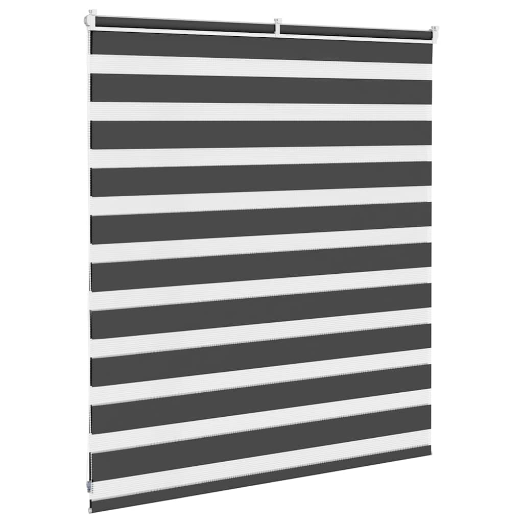 Zavjesa zebra crna 125x100 cm širina tkanine 120,9 cm poliester