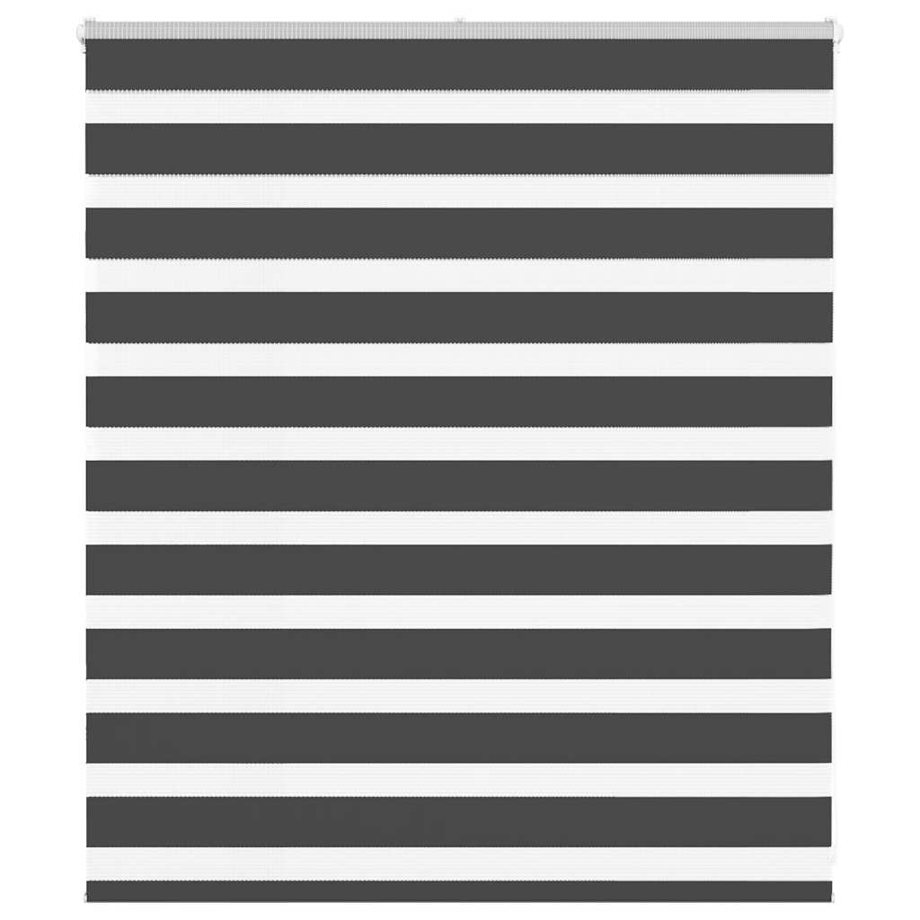 Zavjesa zebra crna 130x100 cm širina tkanine 125,9 cm poliester