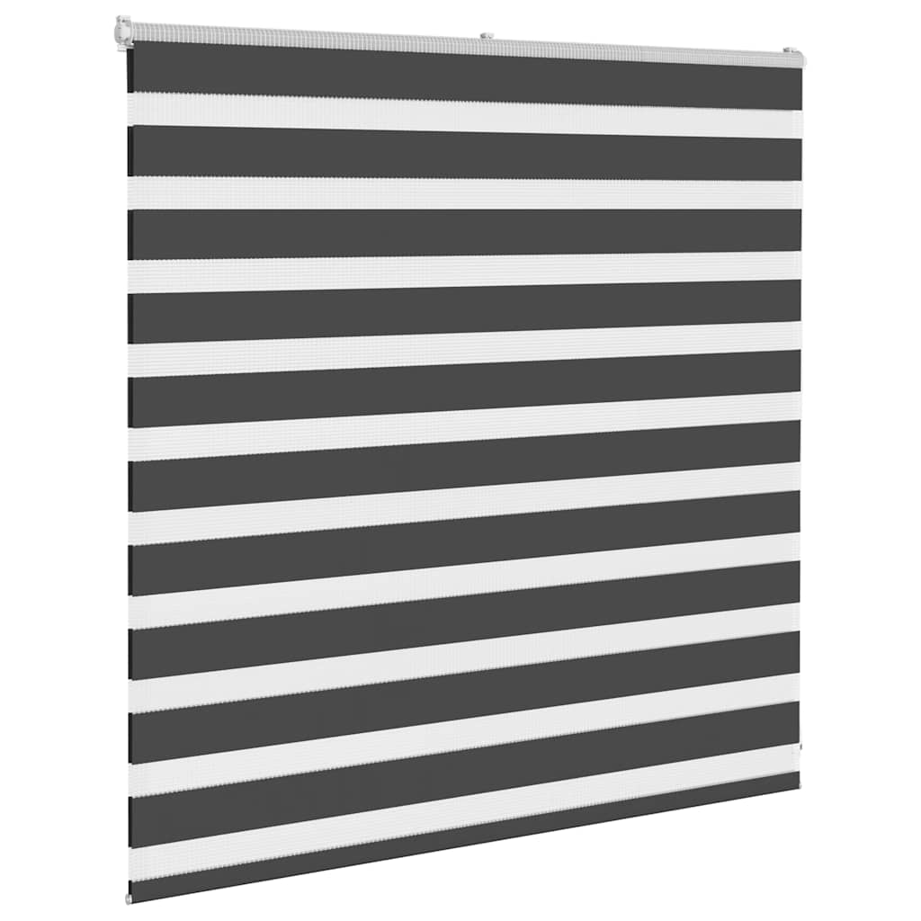 Zavjesa zebra crna 140x100 cm širina tkanine 135,9 cm poliester