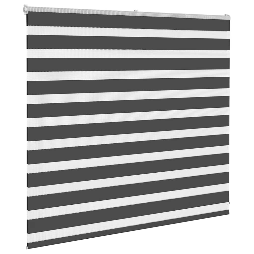 Zavjesa zebra crna 160x100 cm širina tkanine 155,9 cm poliester