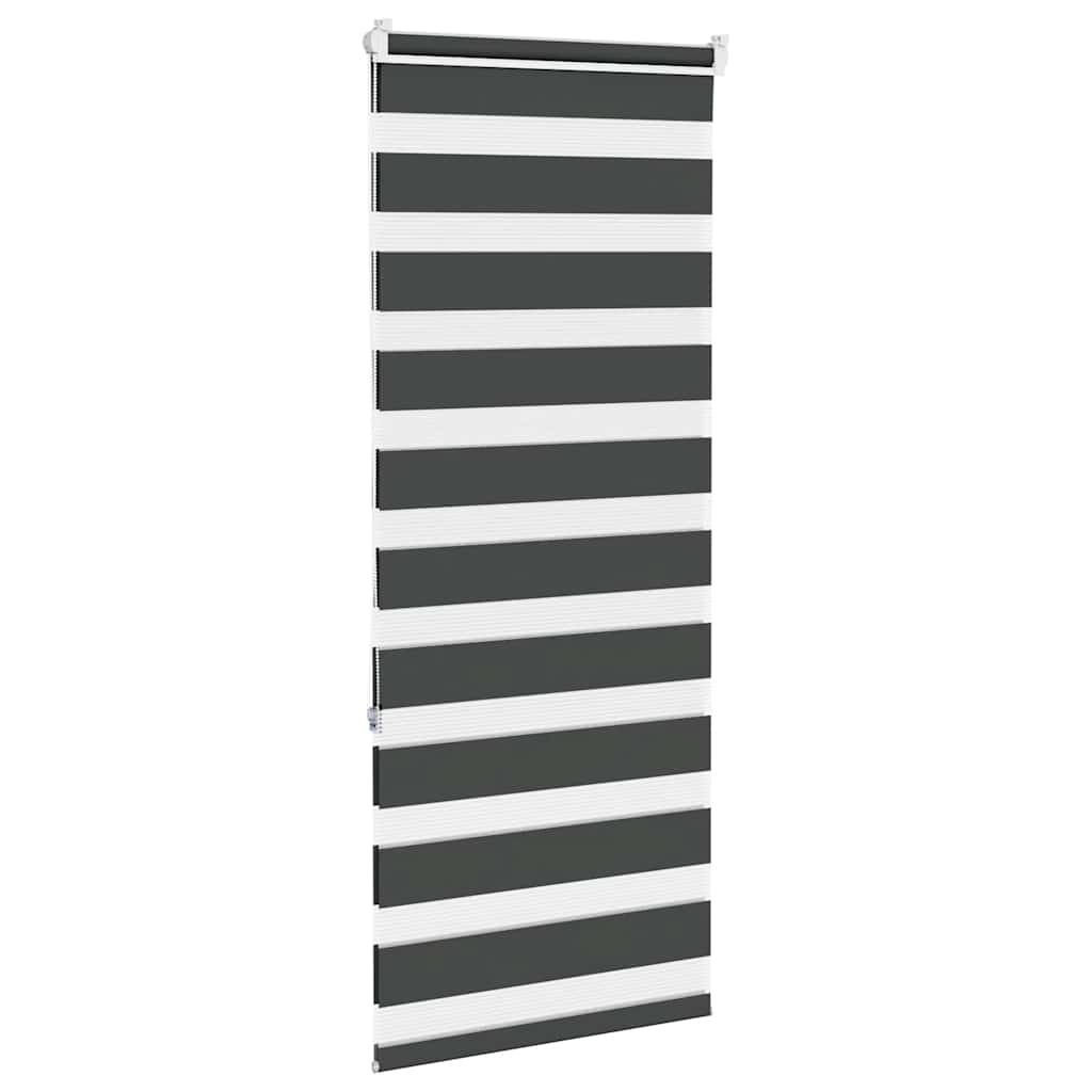 Zavjesa zebra crna 60x150 cm širina tkanine 55,9 cm poliester