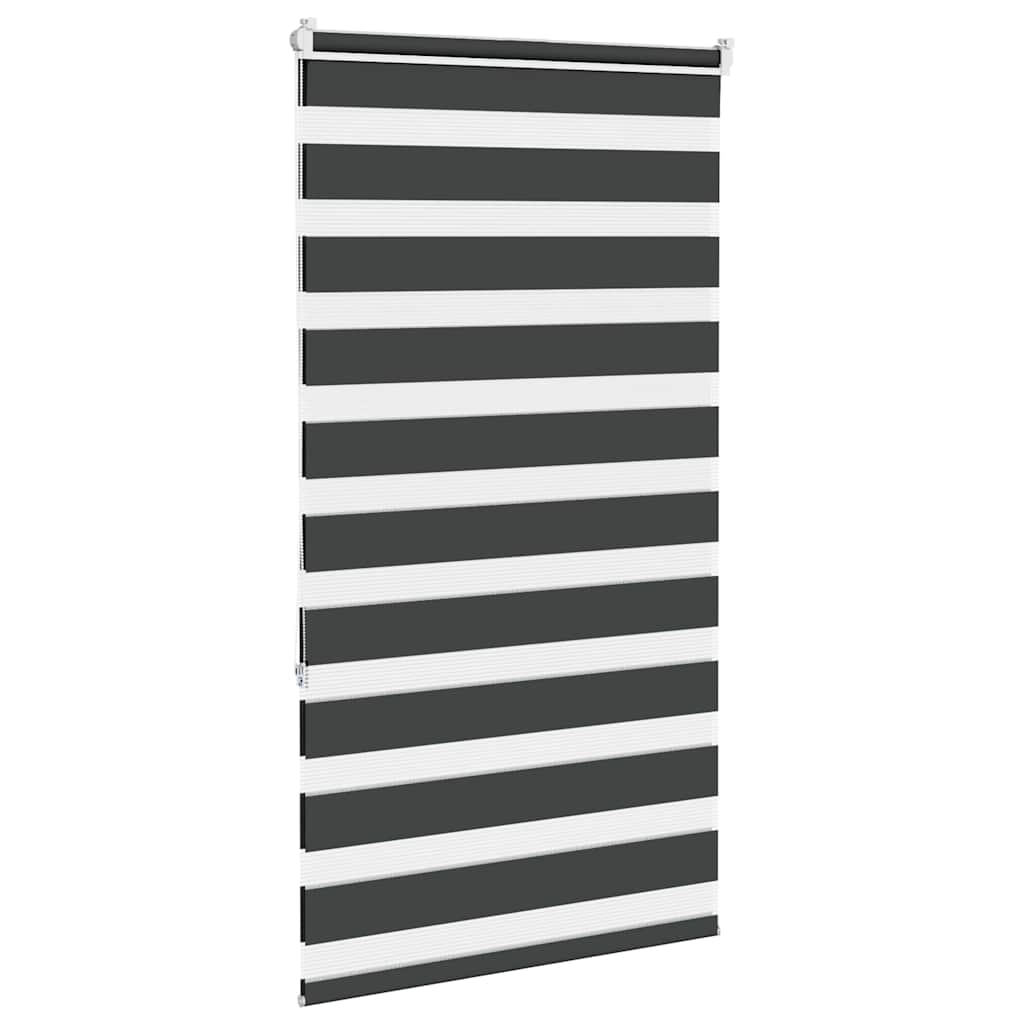 Zavjesa zebra crna 70x150 cm širina tkanine 65,9 cm poliester
