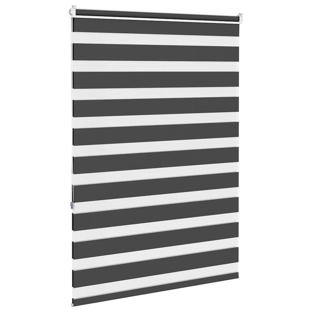 Zavjesa zebra crna 100x150 cm širina tkanine 95,9 cm poliester