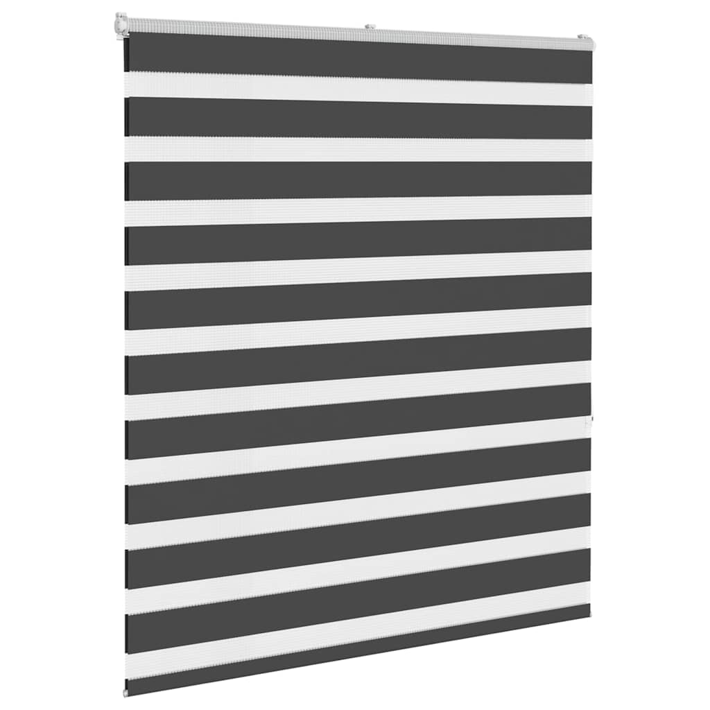Zavjesa zebra crna 135x150 cm širina tkanine 130,9 cm poliester