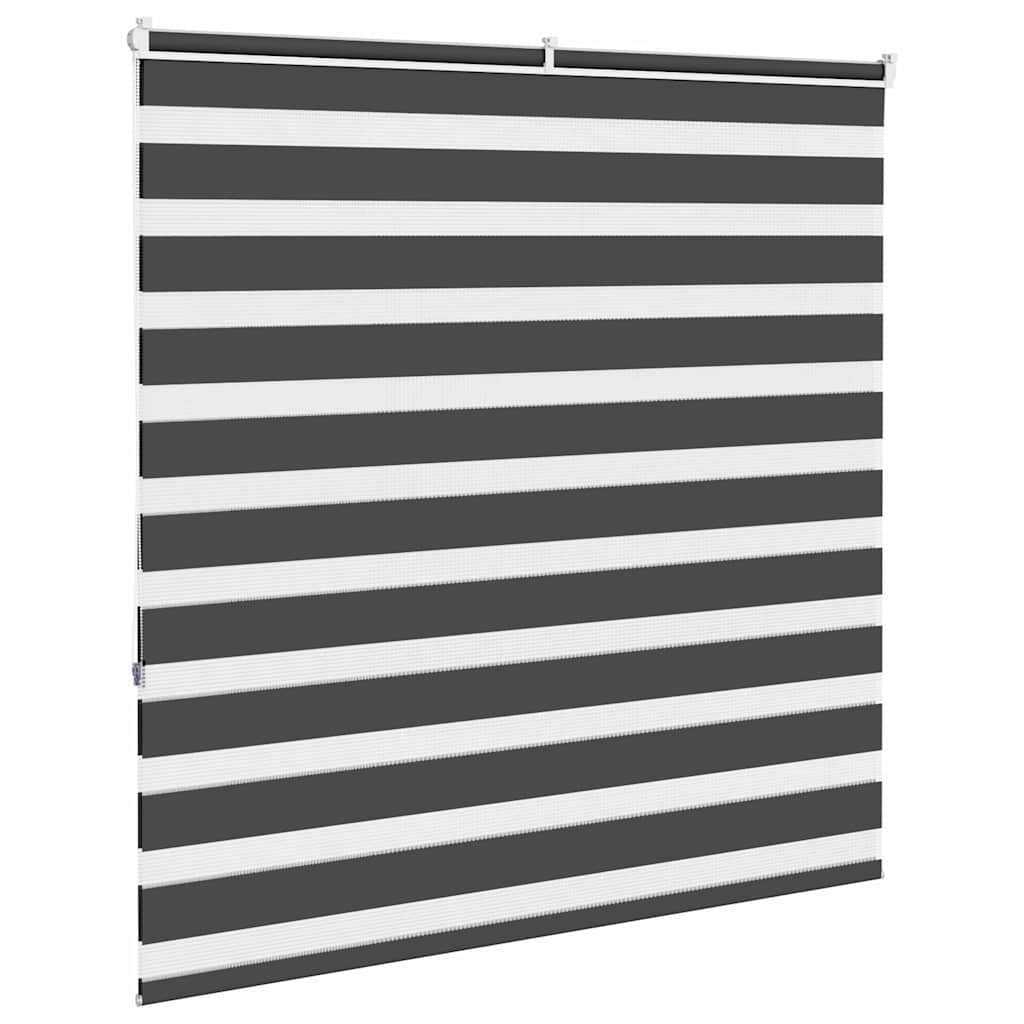 Zavjesa zebra crna 140x150 cm širina tkanine 135,9 cm poliester